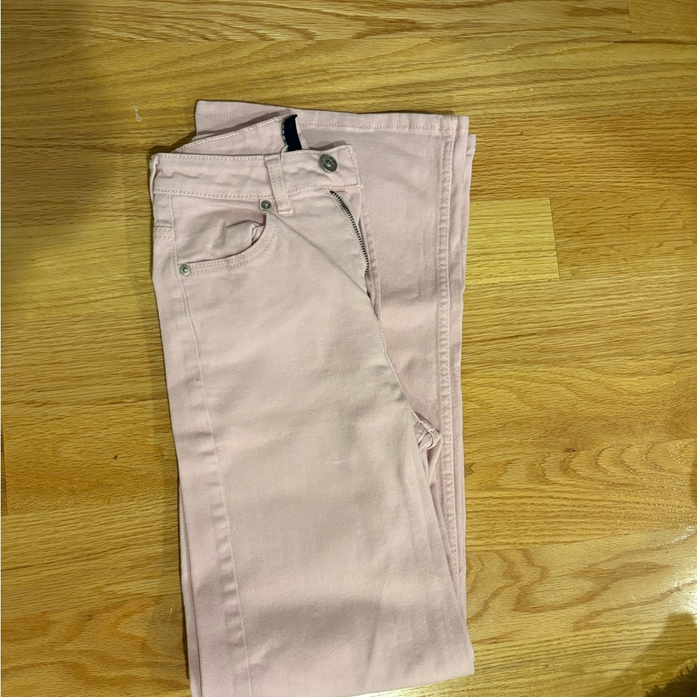 H&M Light Pink Straight Leg Jeans